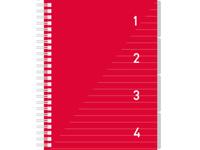 Kangaro 4 in 1 schrijfblok a5, gelinieerd rood