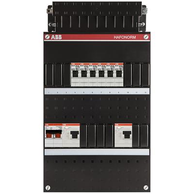 ABB Groepenkast Hafonorm - 6x achter 2x 30mA + HS 1-f HAD3333-22+H42 - 1SPF006905F0166