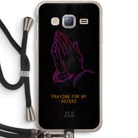 Praying For My Haters: Samsung Galaxy J3 (2016) Transparant Hoesje met koord
