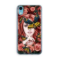 Lady Moth: iPhone XR Transparant Hoesje