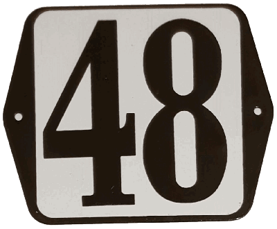 Huisnummer standaard nummer 48 - Warentuin mix