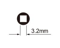 IceToolz spaaknippelsleutel 12b7 voor 3,2 mm (vierkante nippels)