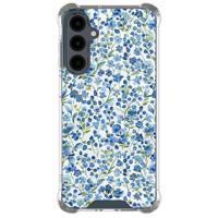Samsung Galaxy A17 shockproof hoesje - Vintage blue floral