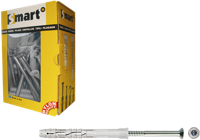 Pgb-Europe smart | raamplug +schroef vzk tx ø 10x120 nzn | 25 st sm0rptn01100120e