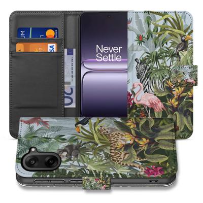 OnePlus Nord CE 5 | Bookcase | Hoesje met Jungle Design, Pasjes en PU-Leer Bescherming