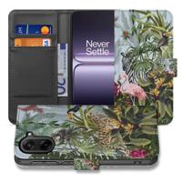 OnePlus Nord CE 5 | Bookcase | Hoesje met Jungle Design, Pasjes en PU-Leer Bescherming