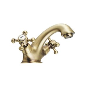 Wastafelmengkraan Sapho Antea 2-knop Uitloop 6.5 cm Brons Sapho