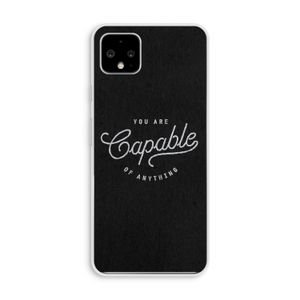 Capable: Pixel 4 XL Transparant Hoesje