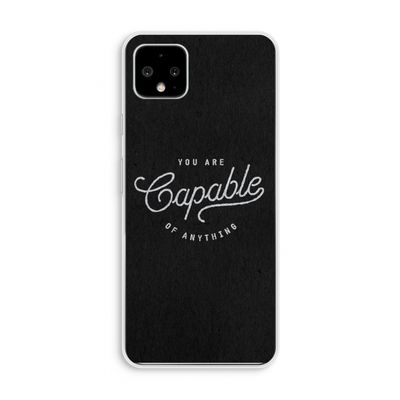 Capable: Pixel 4 XL Transparant Hoesje