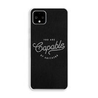 Capable: Pixel 4 XL Transparant Hoesje