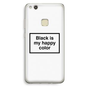Black is my happy color: Huawei Ascend P10 Lite Transparant Hoesje