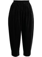 Renli Su pantalon court Edwina en velours - Noir