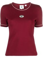 Sporty & Rich x Lacoste t-shirt à patch logo - Rouge - thumbnail