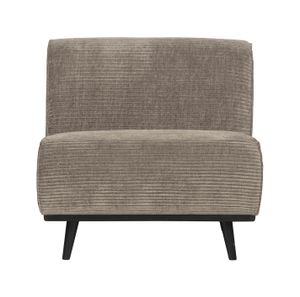 BePureHome Bank 'Statement' 1-zits Element, Rib, kleur Clay