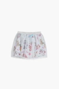 Tule minirok met katten - WHITE - 13/14