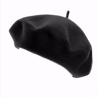Zwarte baret voor dames   - - thumbnail