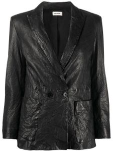 Zadig&Voltaire blazer Visko à boutonnière croisée - Noir