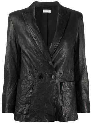 Zadig&Voltaire blazer Visko à boutonnière croisée - Noir