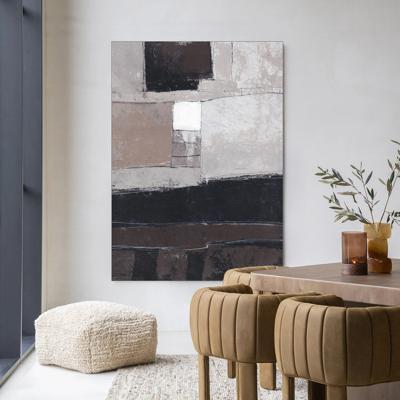 Urban Cotton Wandkleed 'Abstract 4' 80 x 110cm in Frame - black
