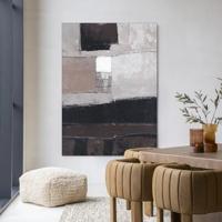Urban Cotton Wandkleed 'Abstract 4' 80 x 110cm in Frame - black