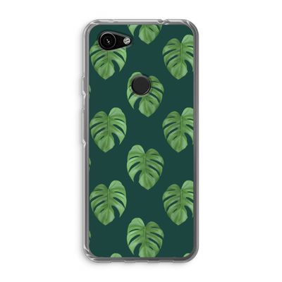 Monstera leaves: Google Pixel 3a Transparant Hoesje