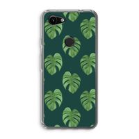 Monstera leaves: Google Pixel 3a Transparant Hoesje
