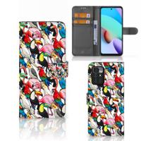 Xiaomi Redmi 10 | Telefoonhoesje | Met pasjeshouder | Birds
