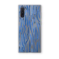 Blauwe nerven: Samsung Galaxy Note 10 Transparant Hoesje