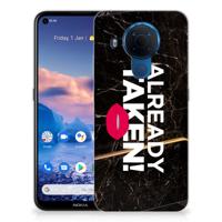 Nokia 5.4 | Siliconen hoesje | met naam Already Taken Black