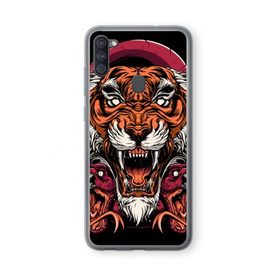Tiger and Rattlesnakes: Samsung Galaxy A11 Transparant Hoesje