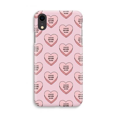 Chicks before dicks: iPhone XR Volledig Geprint Hoesje