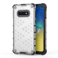 Schokbestendige honingraat PC + TPU Case voor Galaxy S10e (grijs)