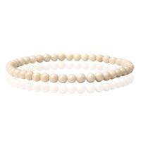 Memphis Natuursteen Armband - 4mm Fossil
