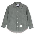 Thom Browne Kids surchemise en velours côtelé - Gris