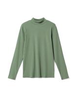 HEMA Dames T-shirt Clara Rib Groen (groen)