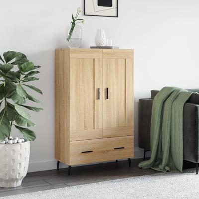 Hoge kast 69,5x31x115 cm bewerkt hout sonoma eikenkleurig