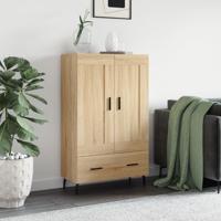 Hoge kast 69,5x31x115 cm bewerkt hout sonoma eikenkleurig