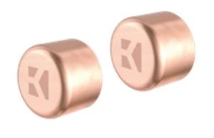 Kirchhoff Koperen eindkap, blank, 12 mm, 1 socket (5301) (2x) - 98920100