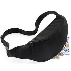 Heuptasje/fanny pack zwart 38 x 14 x 8 cm festival musthave