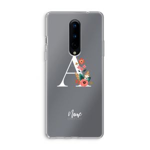 Pink Bouquet: OnePlus 8 Transparant Hoesje