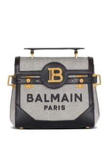 Balmain sac porté épaule B-Buzz 23 en toile - Noir