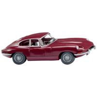 Wiking 080303 H0 Auto Jaguar E-type Coupé - paarsrood - thumbnail