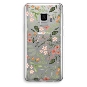 Sweet little flowers: Samsung Galaxy S9 Transparant Hoesje