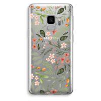 Sweet little flowers: Samsung Galaxy S9 Transparant Hoesje - thumbnail