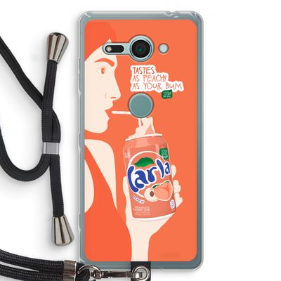 Peach please!: Sony Xperia XZ2 Compact Transparant Hoesje met koord