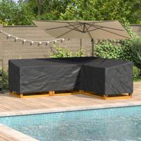 Hoes voor tuinmeubelen Zwart 260 x 210 x 80 cm 210D Oxford Stof