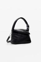 Middelgrote leren tas - BLACK - U