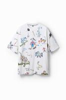 T-shirt met korte mouwen dieren - WHITE - S