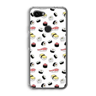 Sushi time: Google Pixel 3a Transparant Hoesje