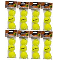 Sportx Tennisballen - 24x - geel - rubber/katoen - standaard formaat - buitenspeelgoed